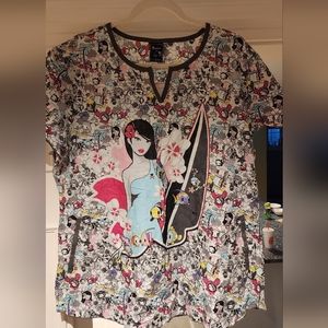 Koi scrub top extra large women's
